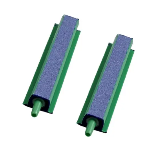 Unique Bargains Mineral Bubbles Air Stone Bar for Aquarium 4.6mm Diameter Green 10 Pcs image {2}