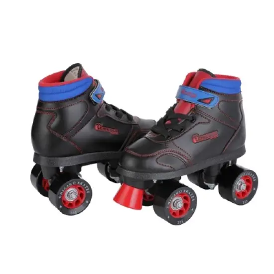 Chicago Skates Boys' Sidewalk Roller Skates - Black (5) image {2}
