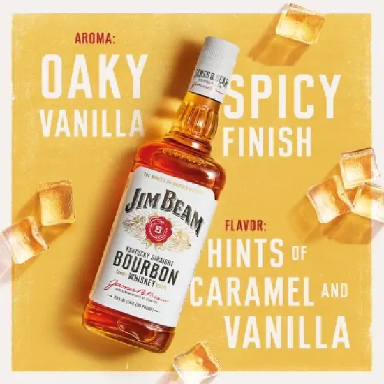 Jim Beam Straight Bourbon Whiskey - 1.75L Plastic Bottle image {2}