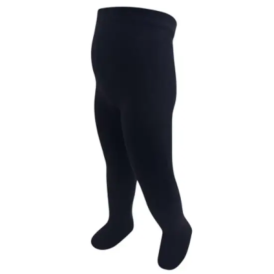 Touched by Nature Toddler and Kids Girl Organic Cotton Tights, Lt. Pink Black image {2}