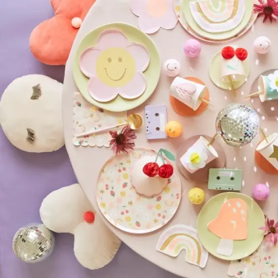 Meri Meri Happy Icons Dinner Plates (Pack of 8) image {1}