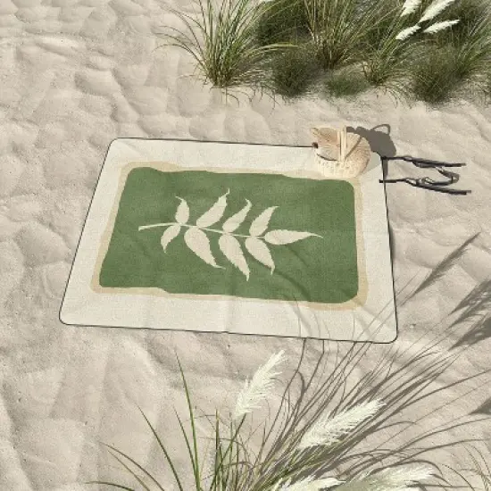 Nadja Leaf Design 19 Picnic Blanket - Deny Designs image {2}