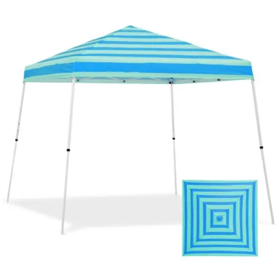 EAGLE PEAK Slant Leg Pop-up Canopy Tent Easy One Person Setup Instant Outdoor Beach Canopy Folding Portable Sports Shelter image {26}