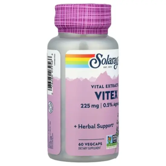 Solaray Vital Extracts, Vitex, 60 VegCaps image {3}