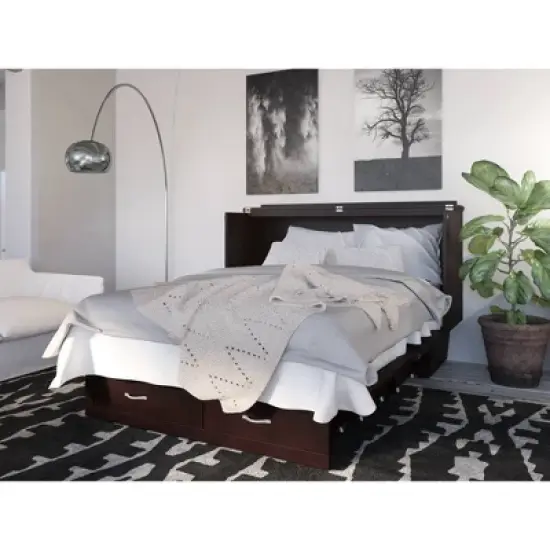 Queen Monroe Murphy Bed Chest USB Turbo Charger - AFI image {4}