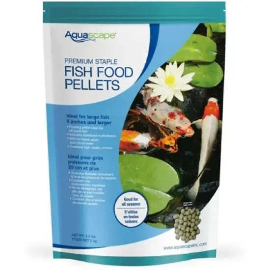 Aquascape Premium Staple Fish Food Pellets for Large Pond Fish, Large Pellet, 4.4 pounds image {5}