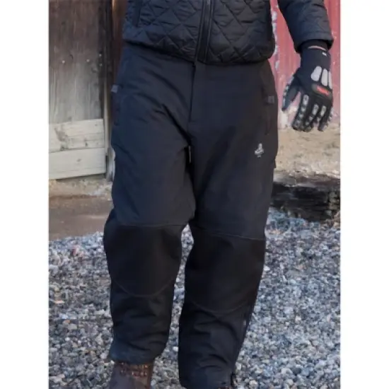 RefrigiWear Men's Warm Water-Resistant Softshell Pants with Micro-Fleece Lining image {3}