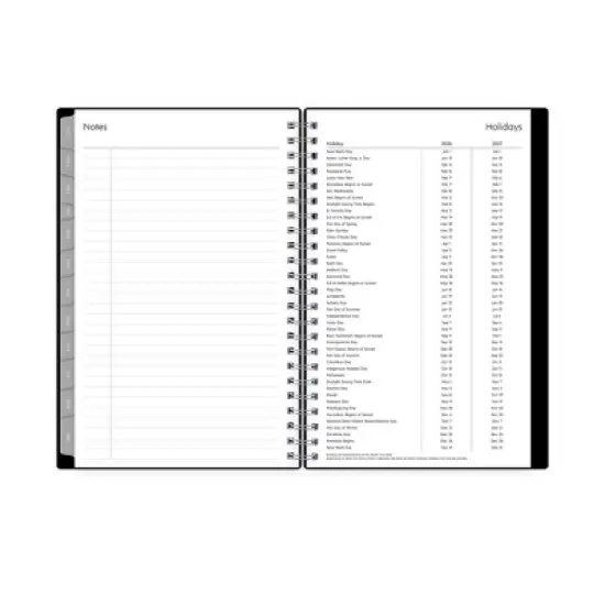 Blue Sky Weekly/Monthly Planning Calendar 5"x8" Enterprise Black image {8}