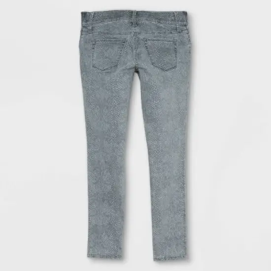 Maternity Snake Print Under Belly Skinny Jeans - Isabel Maternity by Ingrid & Isabel&trade; Dark Gray image {1}