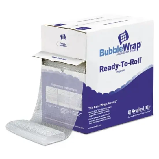 Sealed Air Bubble Wrap Cushioning Material in Dispenser Box, 0.19" Thick, 12" x 175 ft image {1}