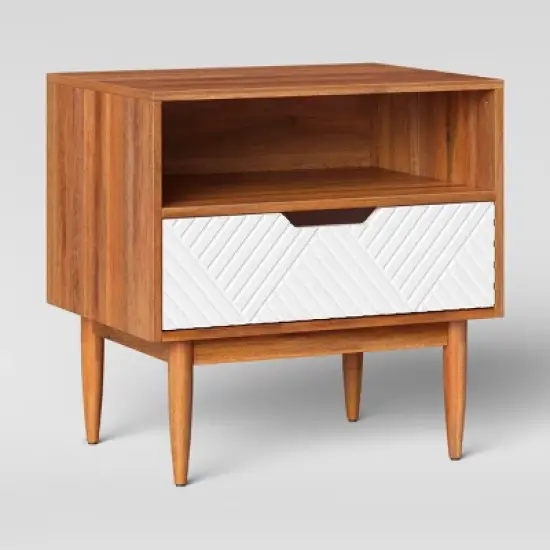 Touraco Nightstand White/Brown - Threshold&trade; image {2}