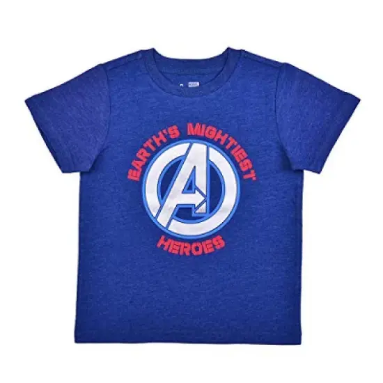 Marvel Boy's 3-Pack Avengers Assemble Graphic Short Sleeve Tees for Toddler image {3}