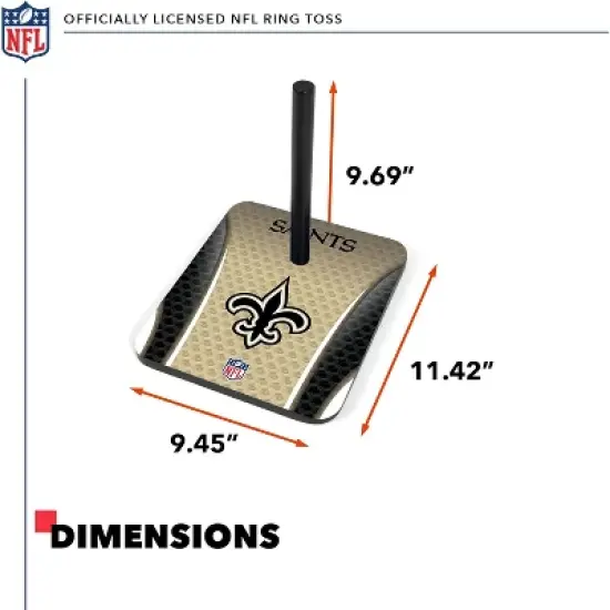 NFL New Orleans Saints Solid Wood Quoits Toss Game image {2}