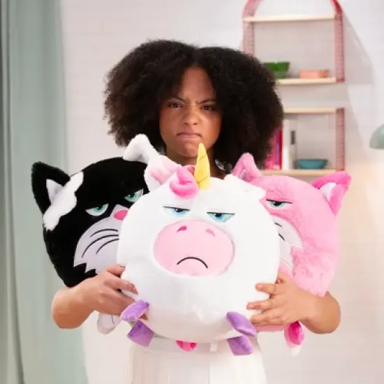 Hangry Petz: Bella Black Cat - 12" Animal Plush, Squeeze Tummy For Sounds image {7}