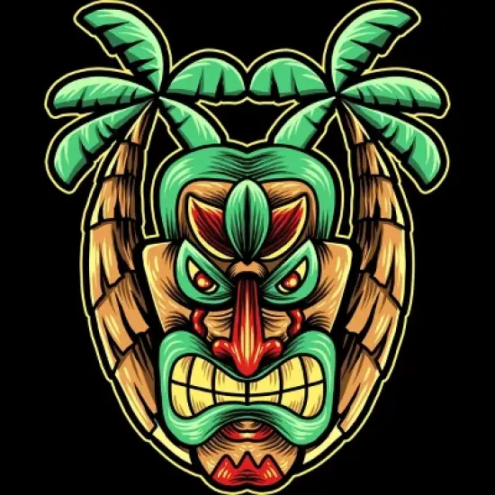 Men's Design By Humans summer with tiki By donipacoceng Tank Top image {1}