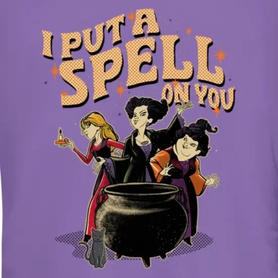 Junior's Hocus Pocus Put a Spell on You Cartoon Witches T-Shirt image {1}