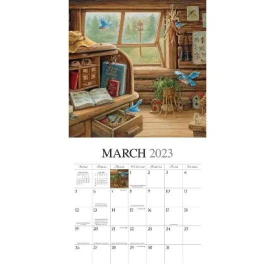 2023 Square Wall Calendar Home Sweet Home - BrownTrout image {2}