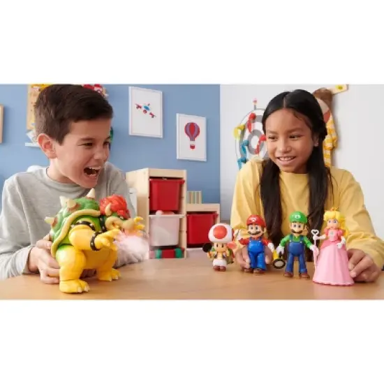 Nintendo The Super Mario Bros. Movie Bowser Figure with Fire Breathing Effect image {4}