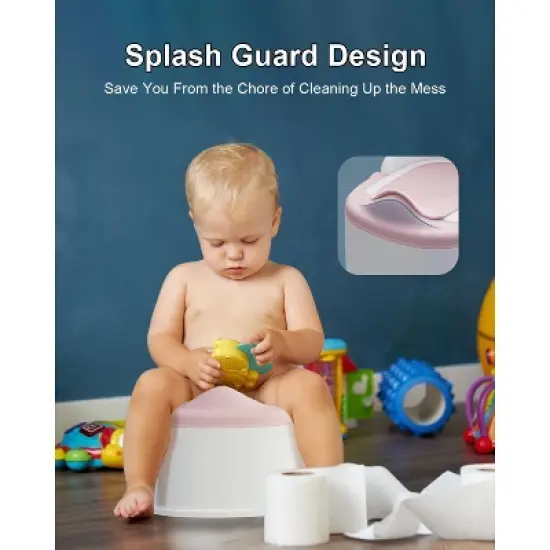 BabyBond 3 in 1 Potty Training Toilet & Training Seat & Sturdy Step Stool,Pink image {1}