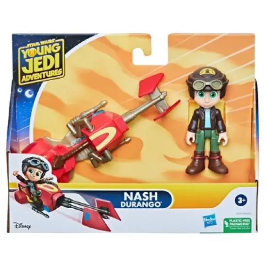 Star Wars Young Jedi Adventures Nash Durango and Speeder Bike Vehicle Set image {1}