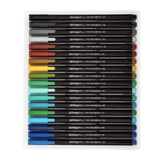 KINGART PRO Fine Line Pens 36 Colors image {4}
