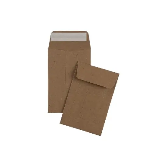 LUX #4 Coin Envelopes (3 x 4 1/2) - Grocery Bag 50/Pack 70lb. Grocery Bag (4CO-GB-50) image {3}