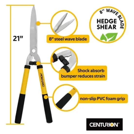 CENTURION 1222 3 Piece Lopper, Hedge Shear, and Pruner Tree Branch and Bush Cutting Combo Set with an Ergonomic Design and Comfortable Grip image {3}