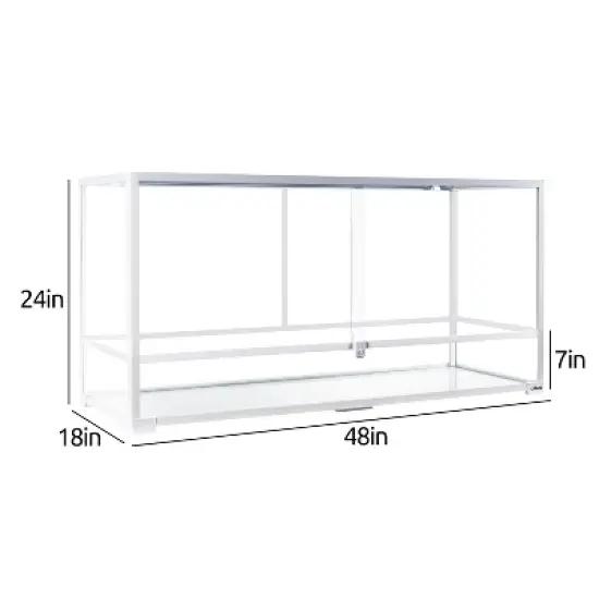 OiiBO Tempered Glass Large 90 Gallon Reptile Tank image {2}