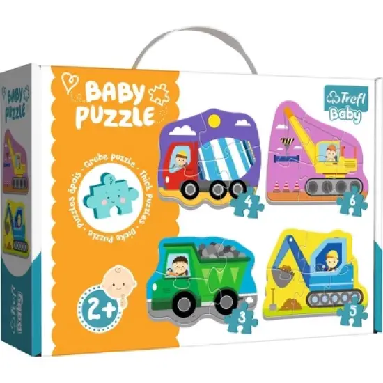 Trefl Construction Vehicles Kids Jigsaw Puzzle - 8pc image {1}