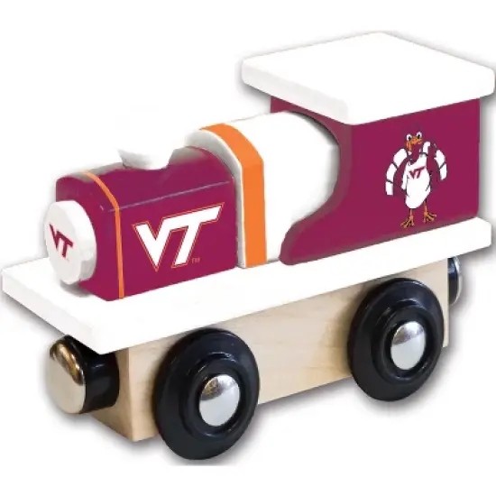 MasterPieces Officially Licensed NCAA Virginia Tech Hokies Wooden Toy Train Engine For Kids image {1}