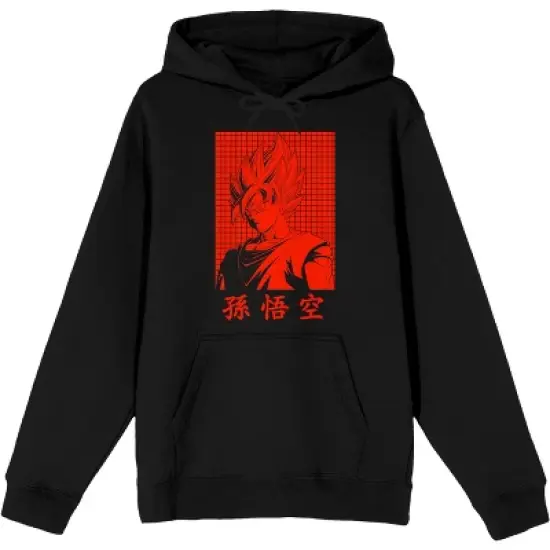 Dragon Ball Z Red Goku Character Black Graphic Hoodie image {2}