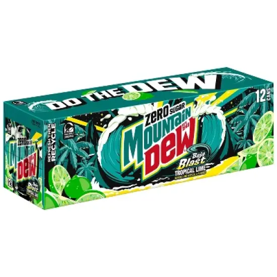 Mountain Dew Baja Blast Zero Sugar - 12pk/12 fl oz Cans image {1}