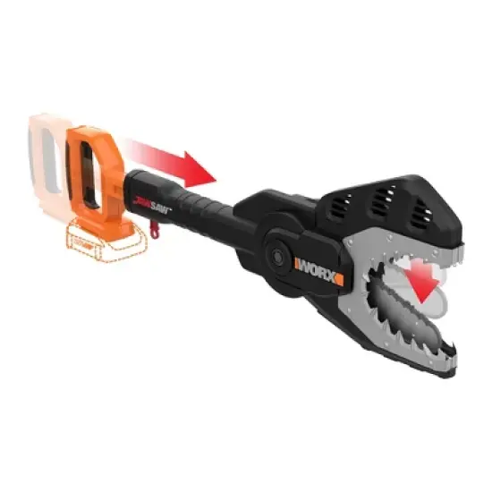 Worx WG320.9 20V Power Share JawSaw 6" Cordless Chainsaw (TOOL ONLY) image {9}