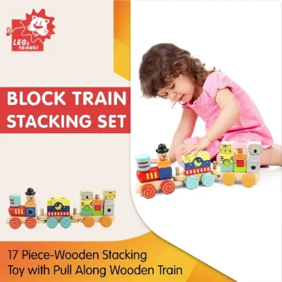 Leo & Friends Block Train Stacking Set image {1}