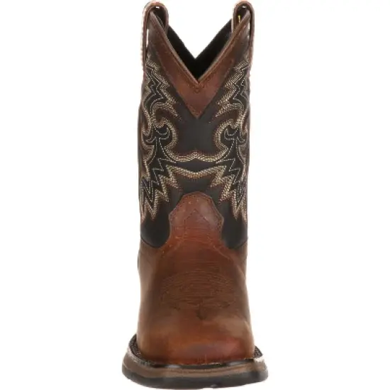 LIL' DURANGO Toddler Boys' Tan & Black Western Boot image {2}