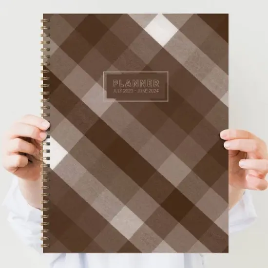 TF Publishing 2023-24 Academic Planner Weekly/Monthly 8.5"x11" Collegiate Brown image {6}