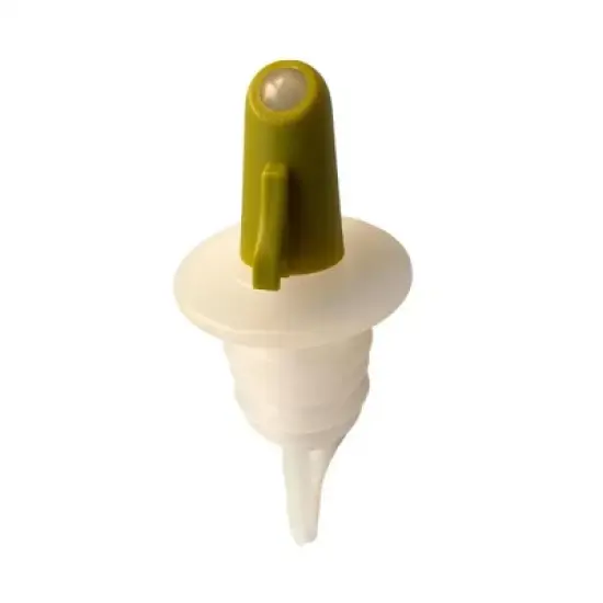 Pouro Oil & Vinegar, Spirits, Liquor, Wine Bottle Pourer Spout,Twist to Open and Pour, Twist to Close and Store Green image {8}