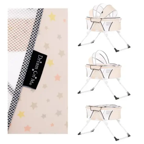 Dream On Me Karley Plus Portable Bassinet With Removable Canopy And Folding Legs image {8}