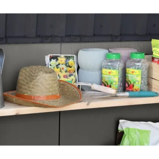 Keter 4'x6' Premier Jumbo Outdoor Storage Shed: Weather-Resistant, 2020L Capacity, Hydraulic Pistons image {8}