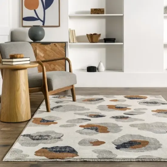 nuLOOM Transitional Leopard Fringe Area Rug image {7}