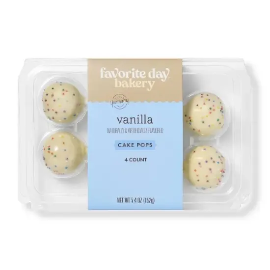 Vanilla Cake Pops - 5.4oz/4ct - Favorite Day&trade; image {3}