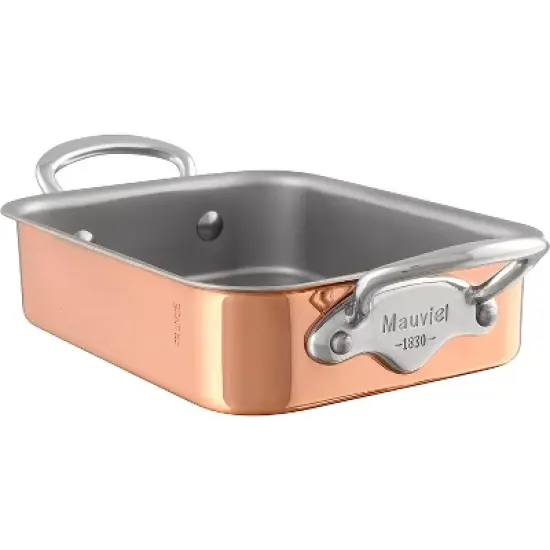 Mauviel M'Minis Copper Rectangular Roasting Pan, 7.1 X 5.5 Inch image {1}