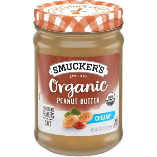 Smucker's Organic Natural Creamy Peanut Butter - 16oz image {5}