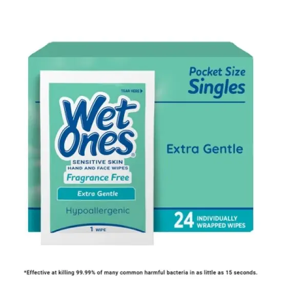 Wet Ones Sensitive Hand Wipes - Unscented - 24ct image {8}