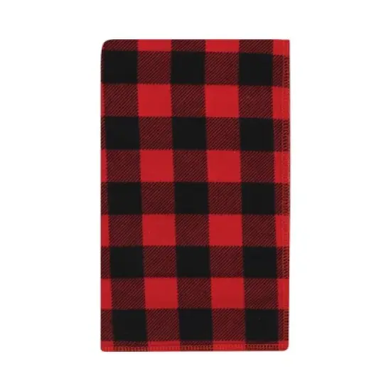 Hudson Baby Infant Boy Cotton Flannel Burp Cloths, Buffalo Plaid Bear, One Size image {6}