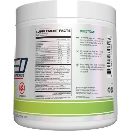 EHPlabs OxyShred Non Stimulant Pre Workout Powder & Fat Burner - Caffeine & Sugar Free Preworkout Energy Powder - Mojito, 60 Servings image {5}