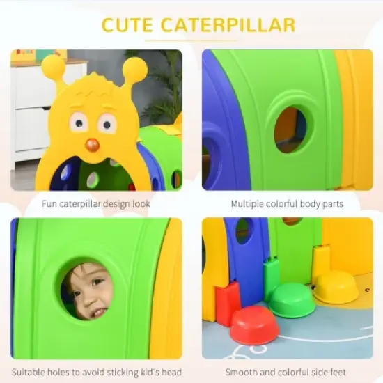 Baofuwish Caterpillar Tunnel for Kids, Outdoor Indoor Climb and Crawl Through, Play Equipment for Toddler 3-6 Year Old image {5}