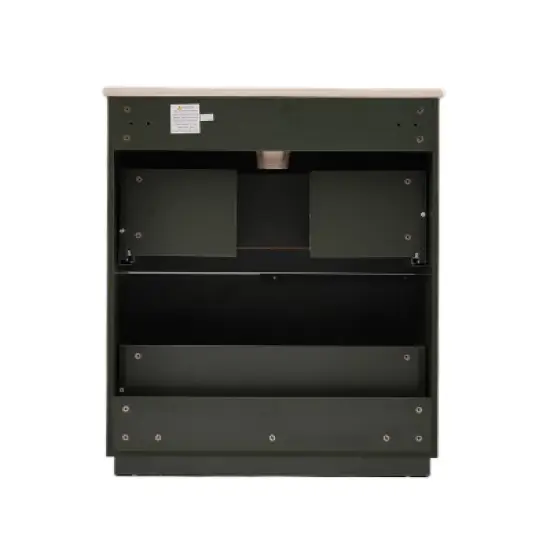 APRILSOUL30" Bathroom Vanity with Ceramic Sink and Full-Extension Drawers, Soft Close Undermount Drawer image {13}