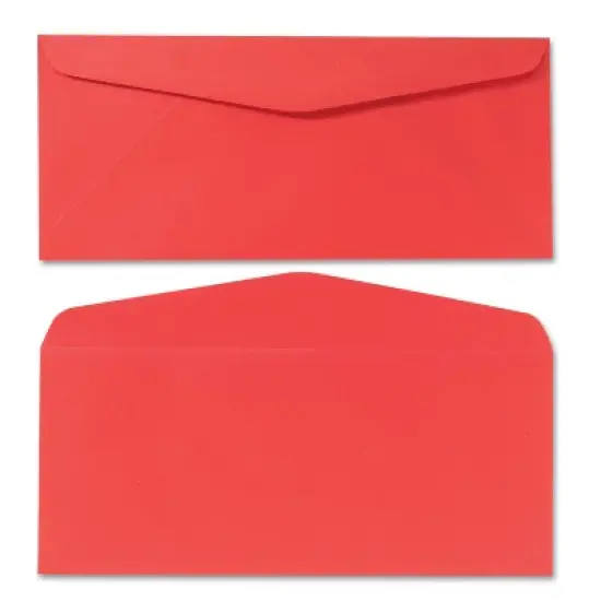Quality Park Colored Envelope Traditional #10 Red 25/Pack 11134 image {2}