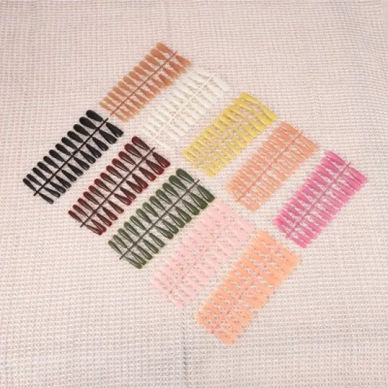 Unique Bargains Women's Fashion Fake Nails Colorful 240-pieces Per Set image {4}